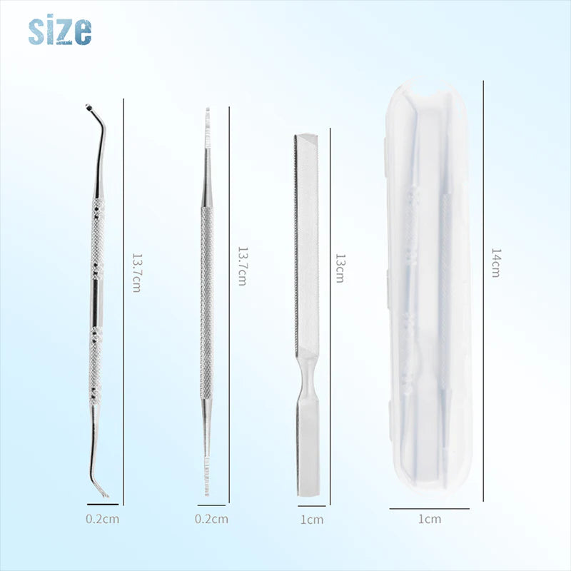 Sada na manikúru a pedikúru z nerezové oceli