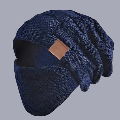Teplá unisex zimní čepice s obličejovým štítem