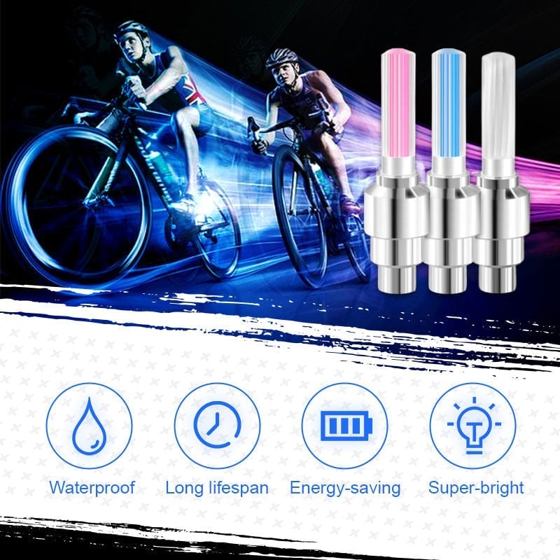 🌈💡Vodotěsná LED světla na kola【✨Kupte 3 a získejte 1 zdarma】