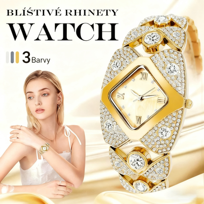 💎Dámské retro quartzové hodinky se třpytivými kamínky⌚⌚⌚