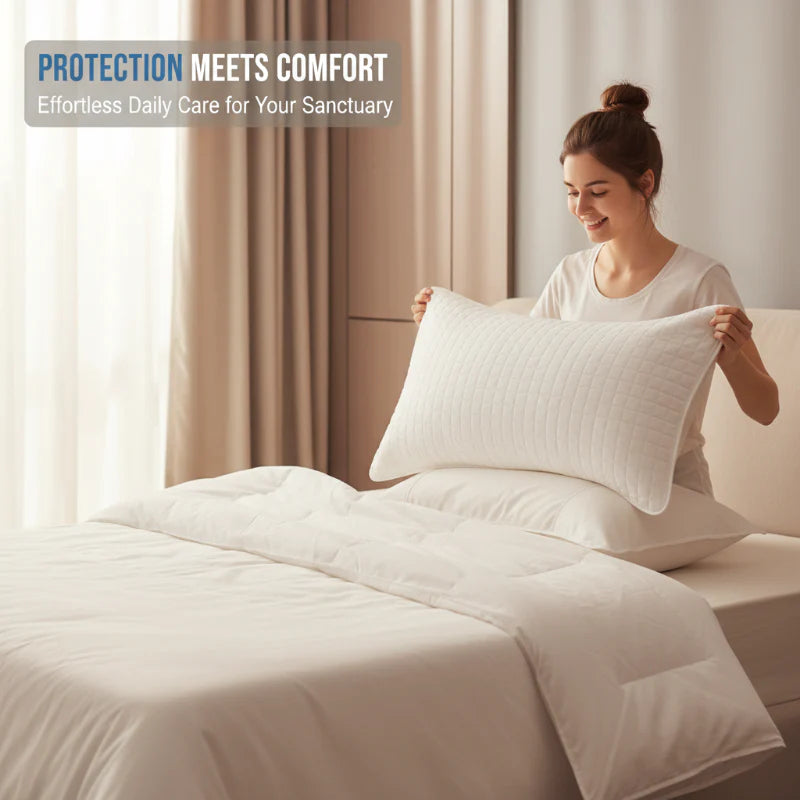 🔥 🔥Žlutý, odolný prošívaný povlak na polštář