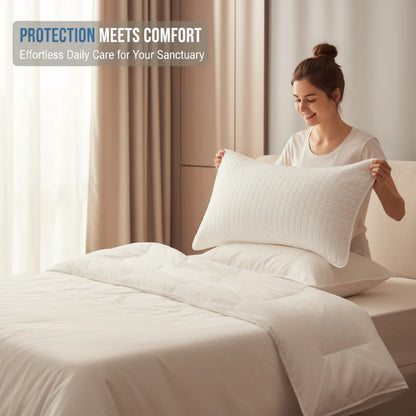 🔥 🔥Žlutý, odolný prošívaný povlak na polštář