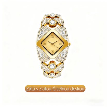 💎Dámské retro quartzové hodinky se třpytivými kamínky⌚⌚⌚