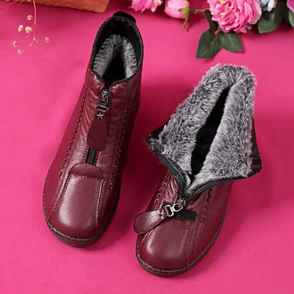 🔥🔥🔥Dámské protiskluzové kotníkové kozačky z přírodní kůže