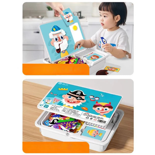 Zábavné magnetické puzzle – oboustranná vzdělávací hra pro děti