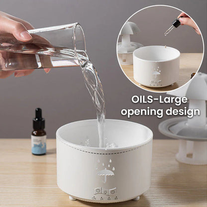 7barevný rotující aromaterapeutický zvlhčovač Raindrop
