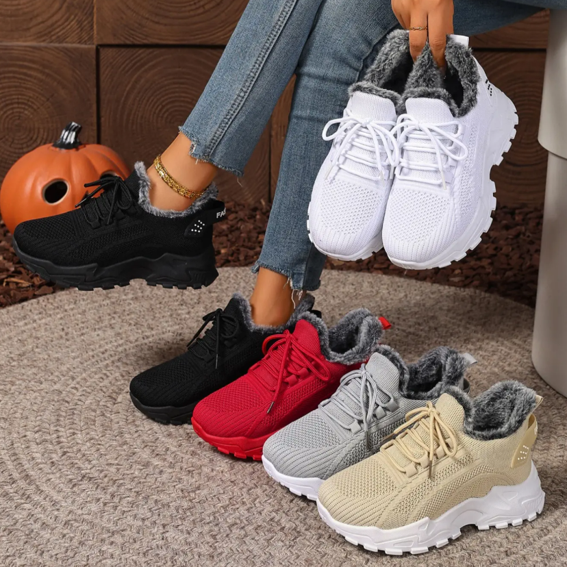 🔥Last Day Promotion 50% OFF - Women's plush cotton sneakers