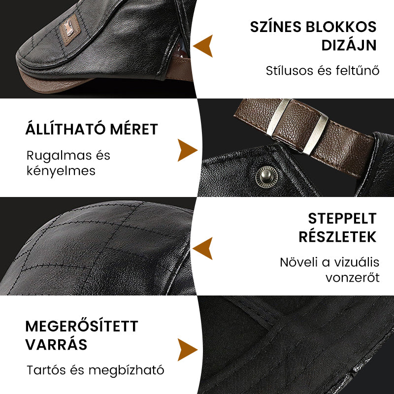 🎩Nový módní kožený baret