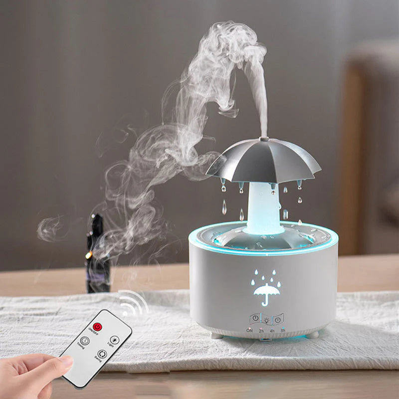 7barevný rotující aromaterapeutický zvlhčovač Raindrop