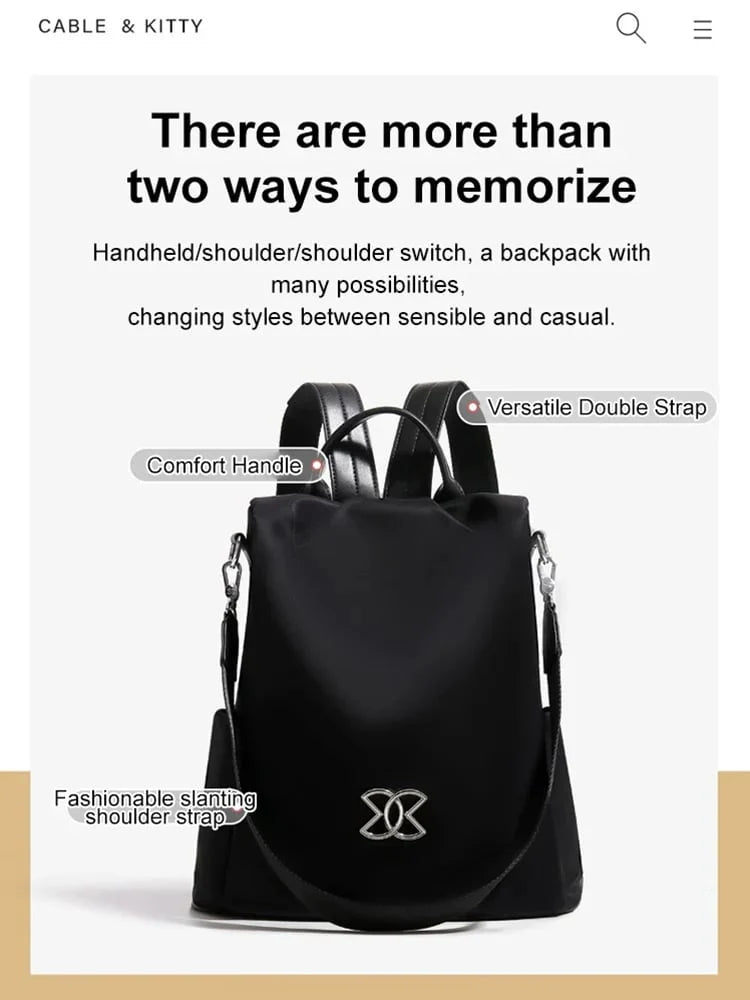 Velkokapacitní batoh s ochranou proti krádeži