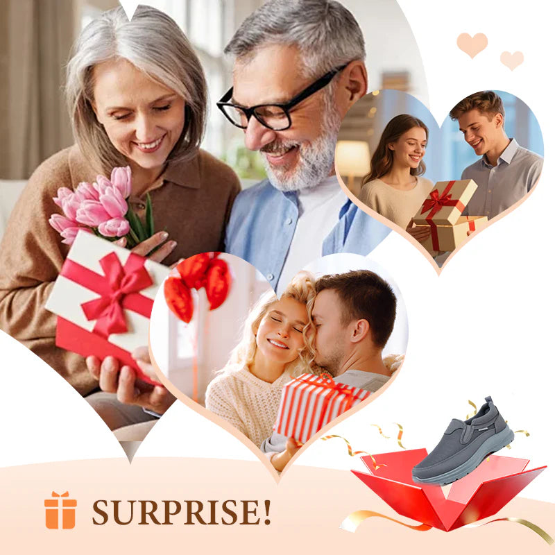 Náhrdelník s růží zdarma❄️2026 Nová pánská ortopedická ventilační obuv