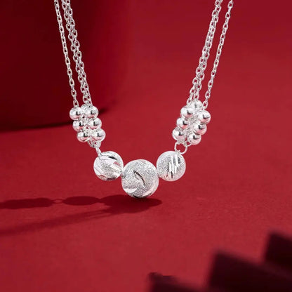 🎁🔥【Náhrdelník + náramek】✨Sada šperků se stříbrným náhrdelníkem