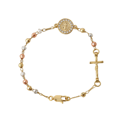 📢📢50% SLEVA!!!✝️Elegantní štrasový křížový náramek