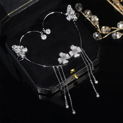 ✨NÁUŠNICE S FRINGED STYLEM A ZIRKONEM | PERFEKTNÍ DÁREK🎁