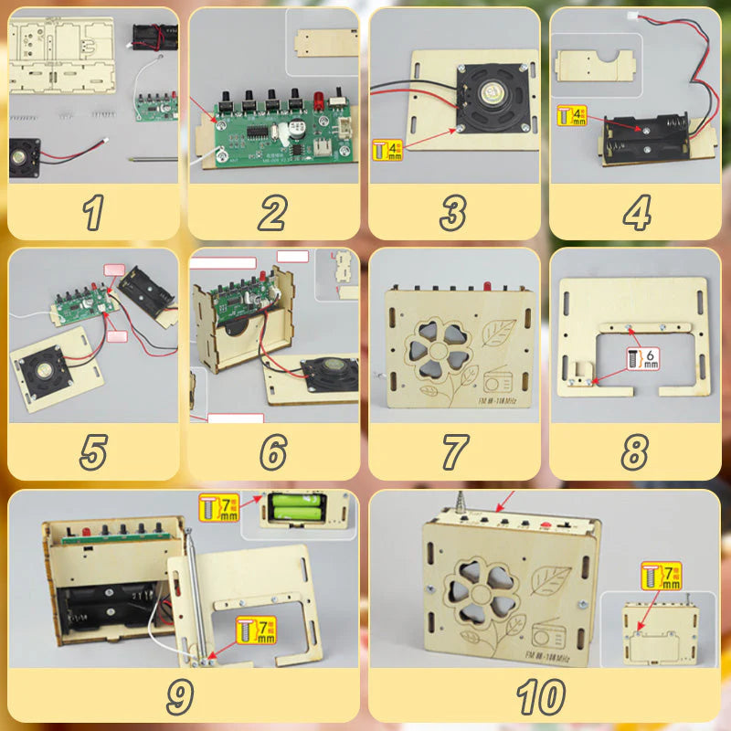 🔥 🔥Vzdělávací hračky pro děti - mini rádio