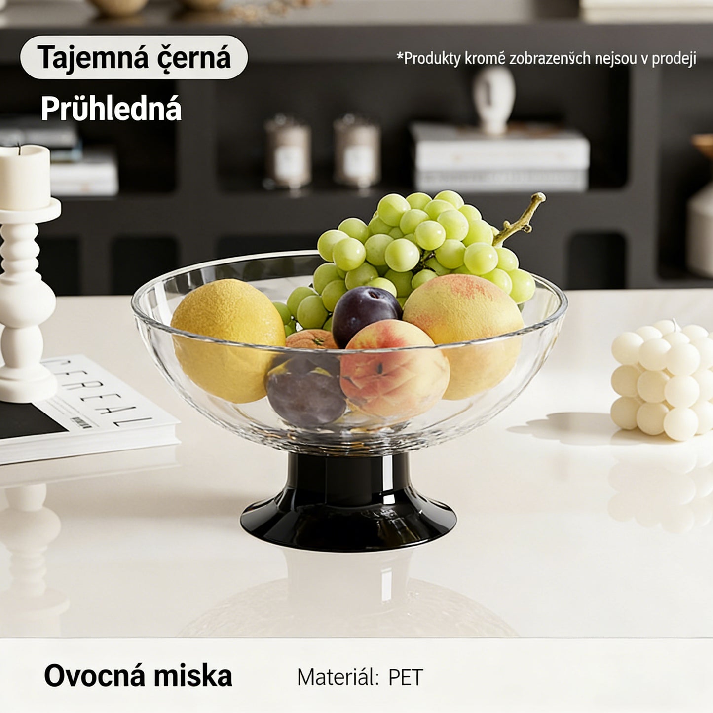 Domácí obývací pokoj konferenční stolek svačina a tác s cukrovinkami🌱