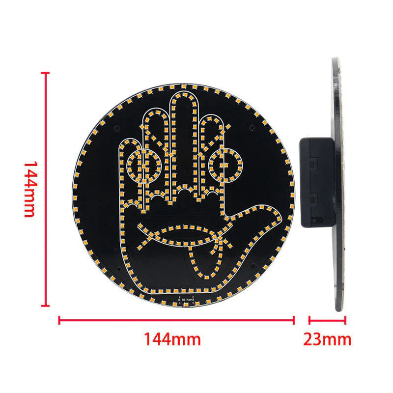 LED světlo pro výraz a gesta na zadní okno auta 😎