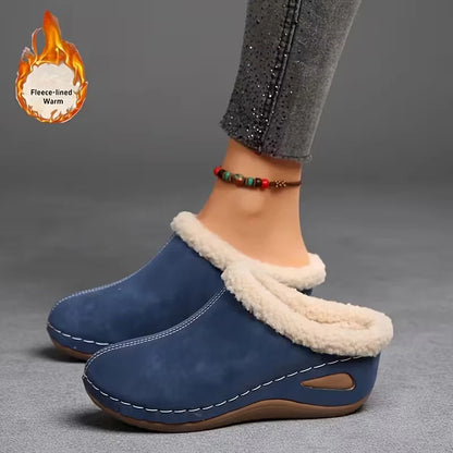 Dámské pohodlné mokasíny s flísovou podšívkou