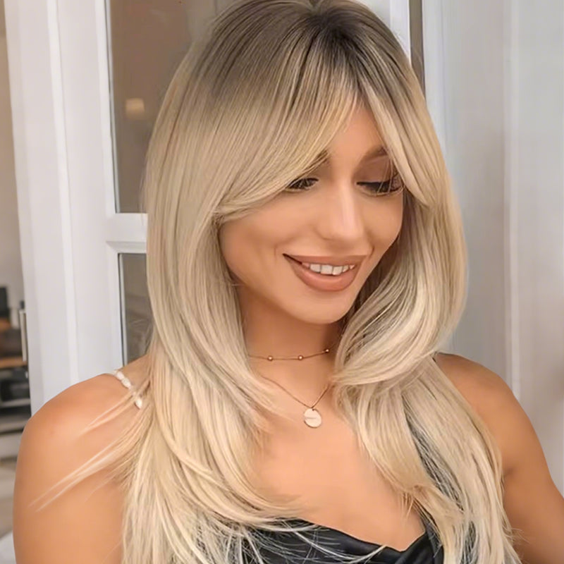 Vrchní vrstvená ofina pro ženy s řídnoucími vlasy