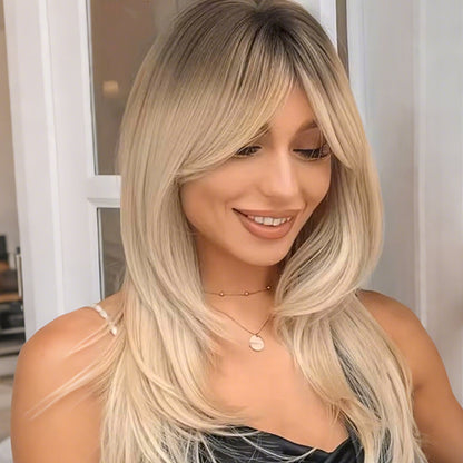 Vrchní vrstvená ofina pro ženy s řídnoucími vlasy