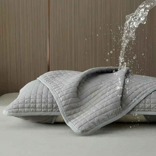 🔥 🔥Žlutý, odolný prošívaný povlak na polštář