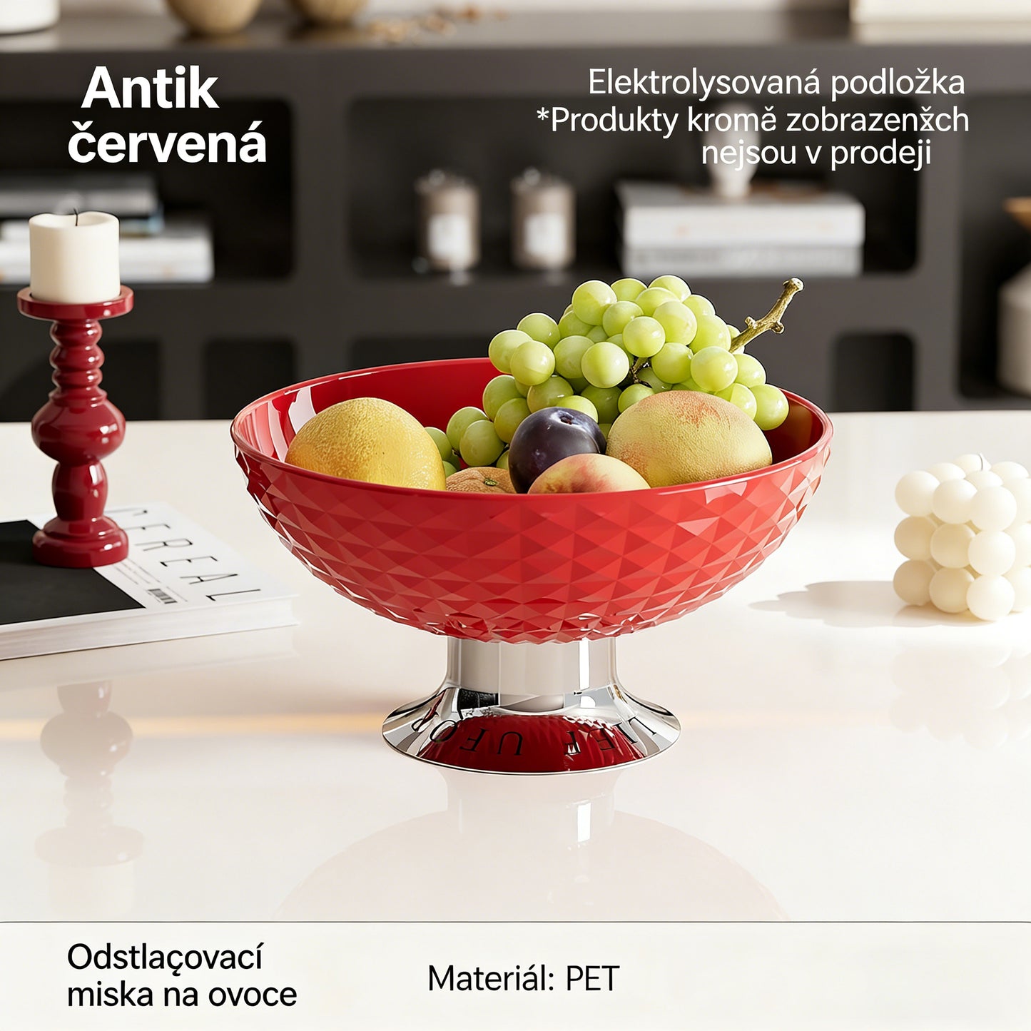 Domácí obývací pokoj konferenční stolek svačina a tác s cukrovinkami🌱