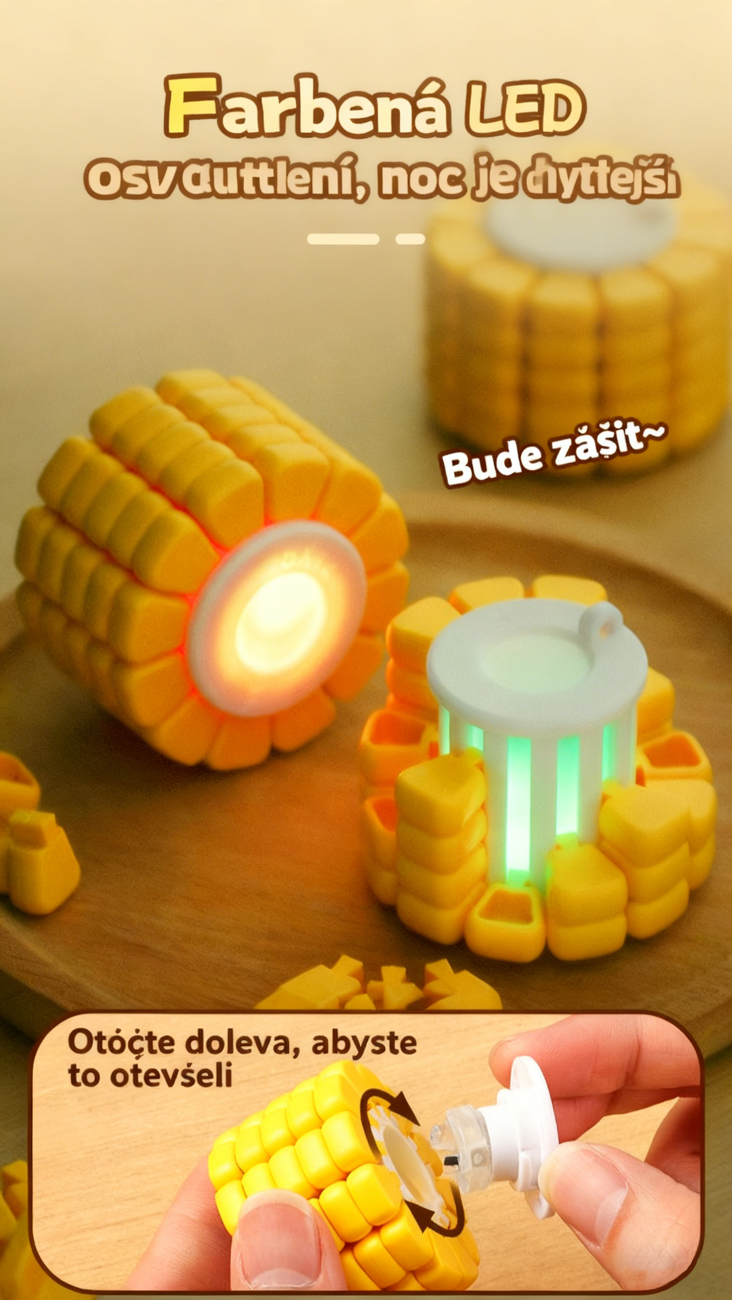 😎3D dekompresní hračka z kukuřičných zrn🏆