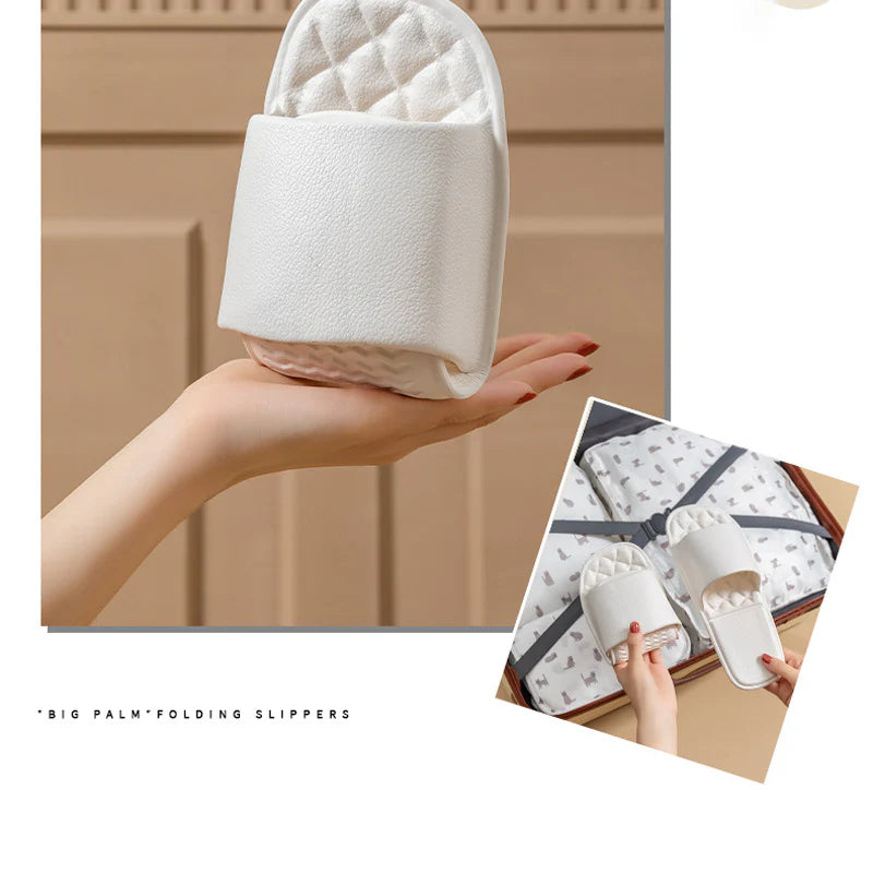 Skládací, protiskluzové jednorázové sprchové pantofle