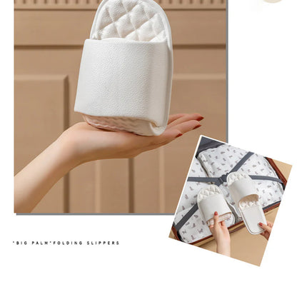 Skládací, protiskluzové jednorázové sprchové pantofle