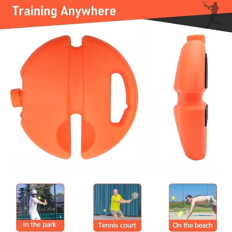 🌱Přenosný tenisový trenažér Solo |🎾 Odolná, vysoce elastická odrazová základna pro jakýkoli trénink