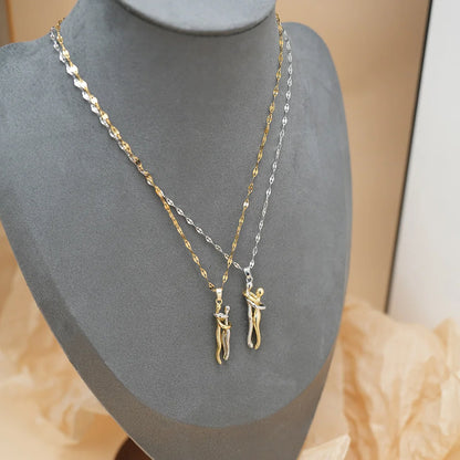 Měděný přívěsek pro objímání párů