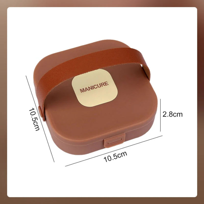 Přenosná 7dílná sada na manikúru s kleštičkami na nehty