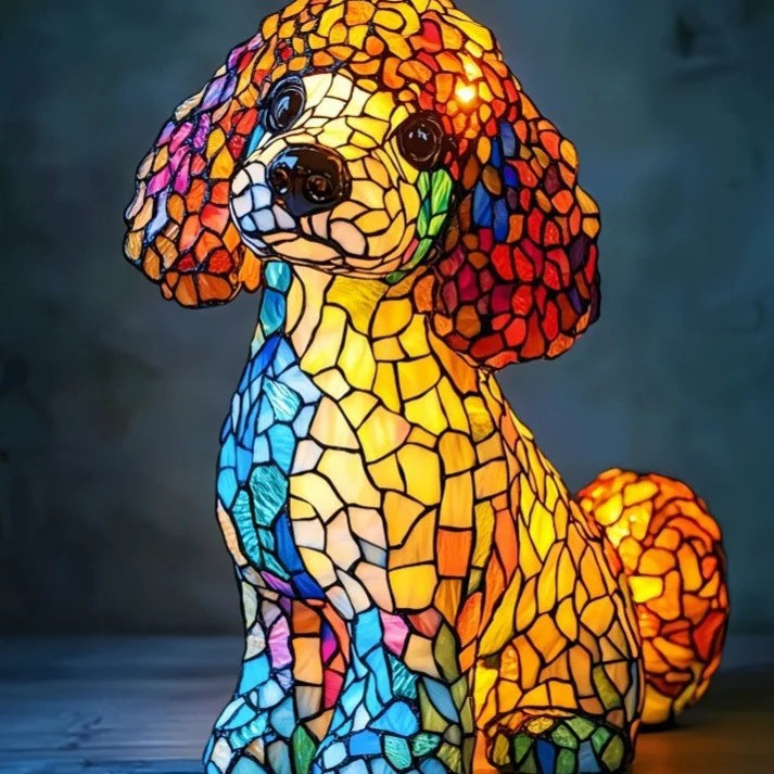 Grafika ze série Pes - LED noční lampa se zvířaty
