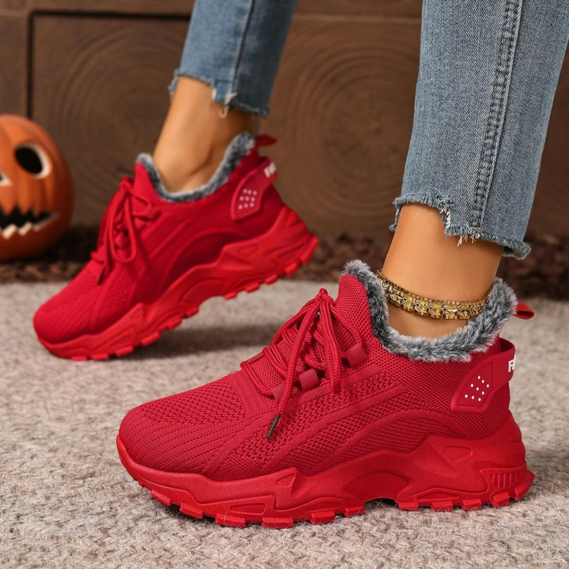 🔥Last Day Promotion 50% OFF - Women's plush cotton sneakers