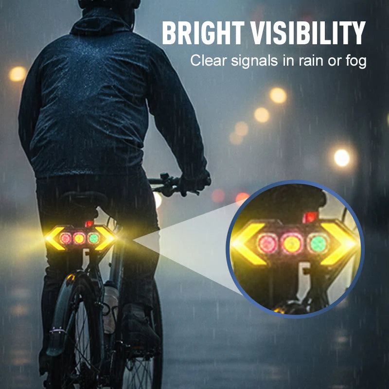 Bezdrátové směrové světlo a zadní světlo na kolo🏍️ 🏍️