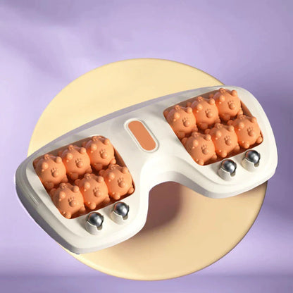 Přenosný dvojitý masážní válec na chodidla