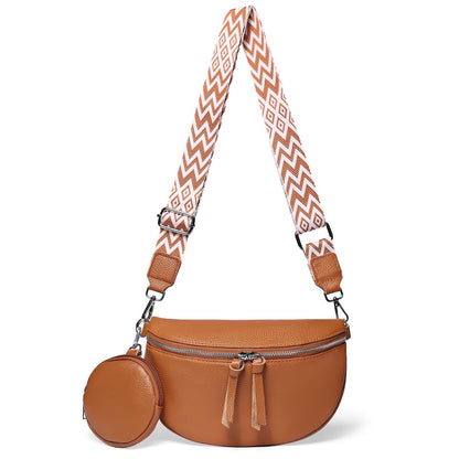 👜 Crossbody kabelka👜 Kůže je odolná vůči opotřebení a trvanlivá, takže se nemusíte obávat, že ji v dešti postříká voda, a po dlouhodobém používání se snadno nedeformuje🔥