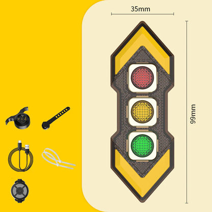 Bezdrátové směrové světlo a zadní světlo na kolo🏍️ 🏍️