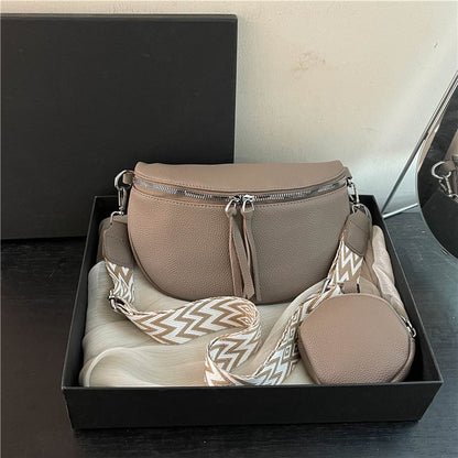 👜 Crossbody kabelka👜 Kůže je odolná vůči opotřebení a trvanlivá, takže se nemusíte obávat, že ji v dešti postříká voda, a po dlouhodobém používání se snadno nedeformuje🔥