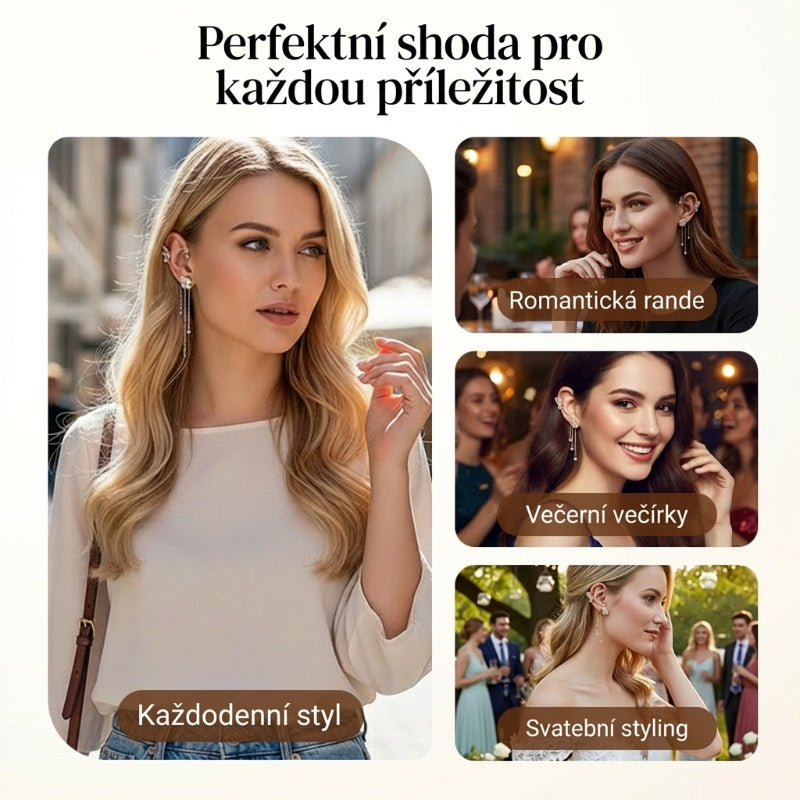 ✨NÁUŠNICE S FRINGED STYLEM A ZIRKONEM | PERFEKTNÍ DÁREK🎁