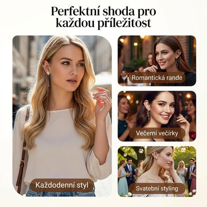 ✨NÁUŠNICE S FRINGED STYLEM A ZIRKONEM | PERFEKTNÍ DÁREK🎁
