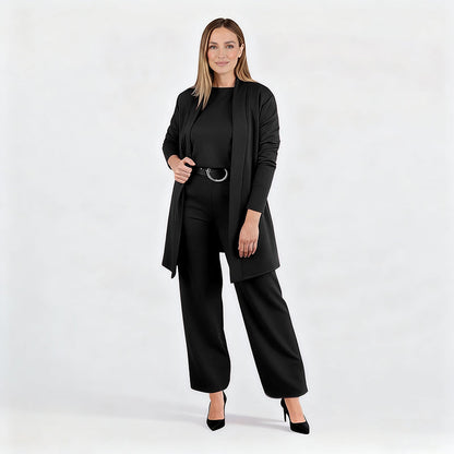 💝Long cardigan set, three-piece