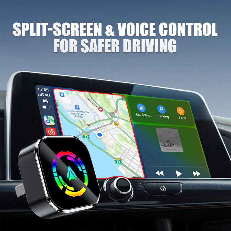 2 v 1 bezdrátový adaptér pro zařízení iPhone a Android Auto