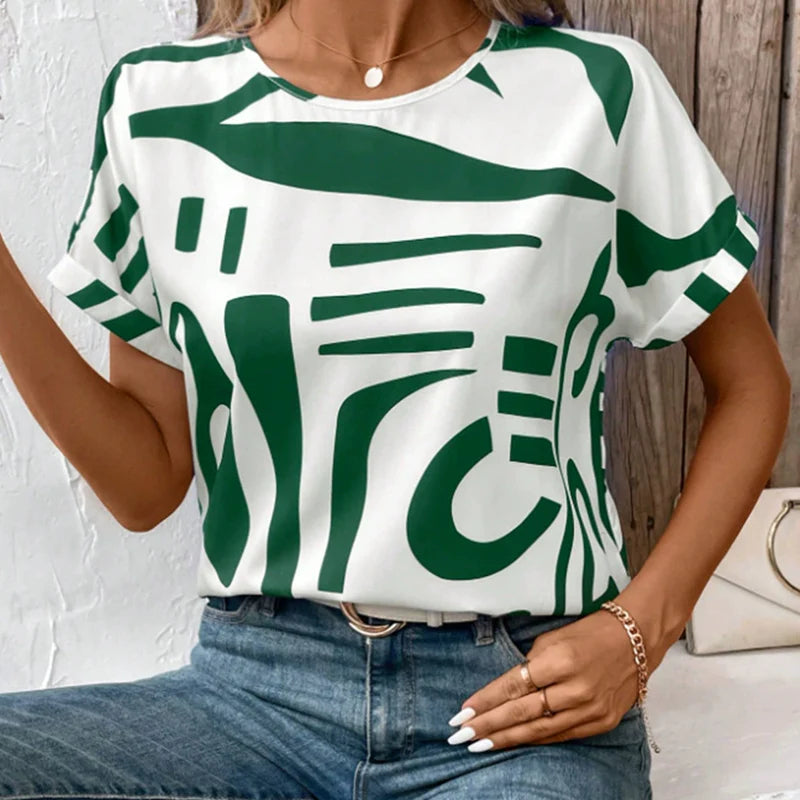 👕Dámské ležérní tričko s krátkým rukávem