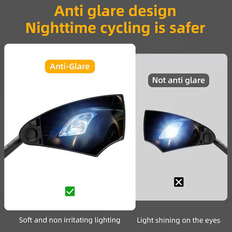 360° nastavitelné zrcátko na řídítka kola