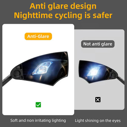 360° nastavitelné zrcátko na řídítka kola