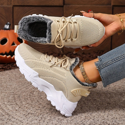 🔥Last Day Promotion 50% OFF - Women's plush cotton sneakers