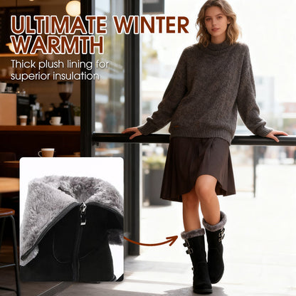 🔥 🔥 🔥Teplé dámské sněhule střední výšky s plyšovou podšívkou！