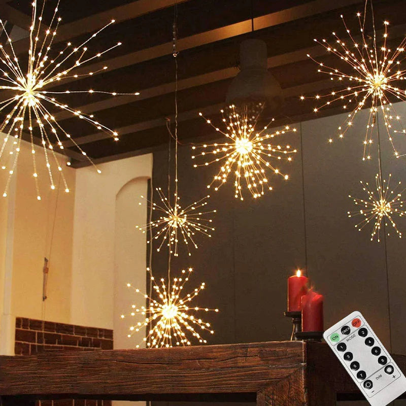 LED ohňostroje z měděného drátu