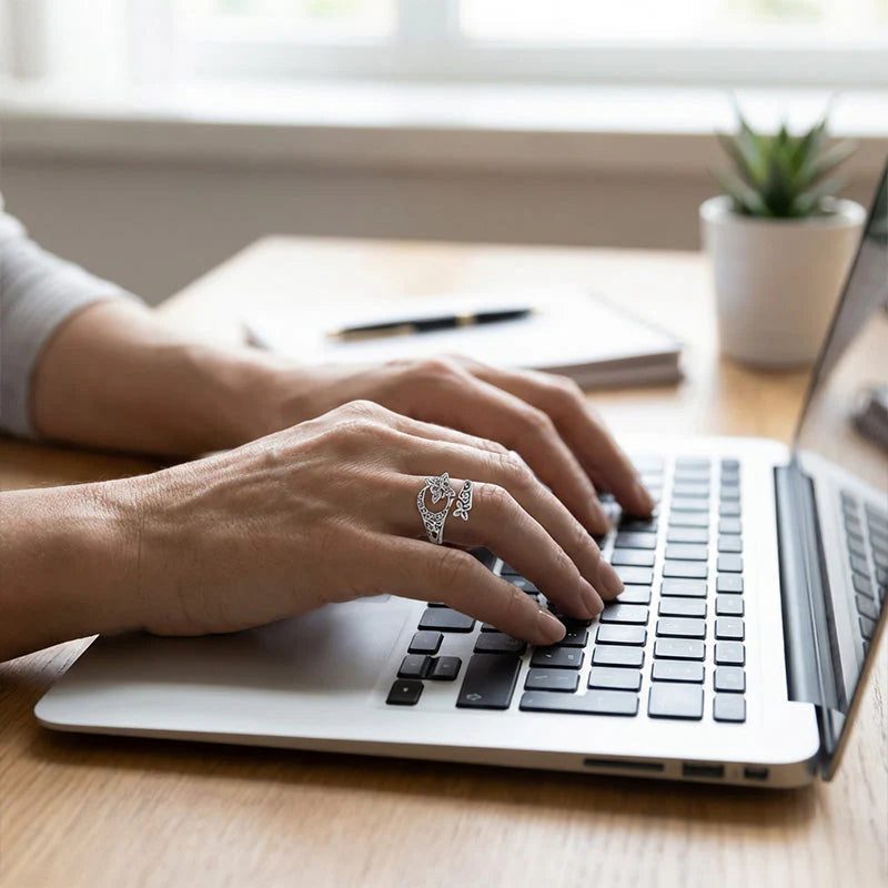 Prsten s otevřeným keltským motivem